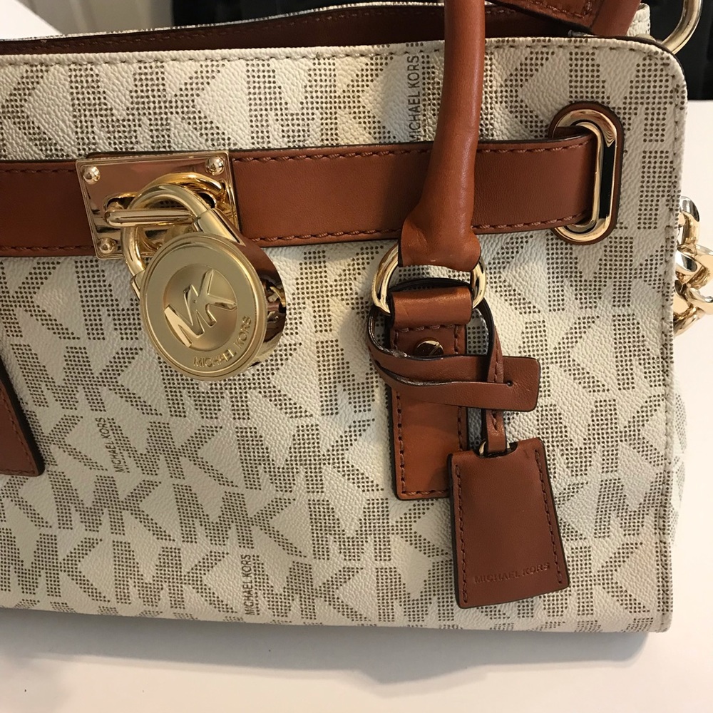NWOT  💯 authentic NWT Michael Kors Hamilton purse - Picture 2 of 5